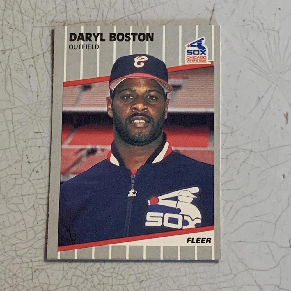 1983 Fleer Daryl Boston Chicago White Sox Baseball‎ Card #492